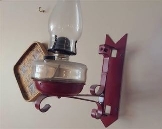 Oil Lamp with Wall Hanger