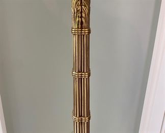 Frederick Cooper brass bamboo floor lamp $450.00                             63"