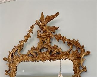 Impressive Gilt Rococo-style  mirror    $1800.00                              60"h x 31"w              