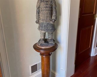 Chinese terracotta warrior figure      31"h     $500.00                              