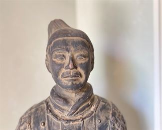 Chinese terracotta warrior figure      31"h     $500.00   