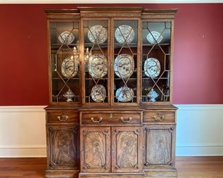 Antique English mahogany secretary cabinet                                83.5"h x 66"w x 24"d       $1500.00              