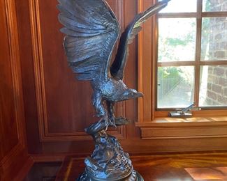 Jules Moigniez (1835-1894)  Bronze Eagle                             31"h 