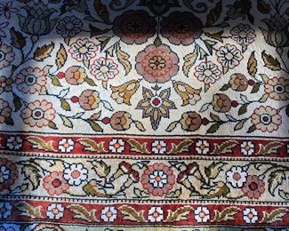 Silk oriental rug       8'2" x 11' 7"   