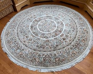 Round Oriental rug 6'3" diameter     $500.00