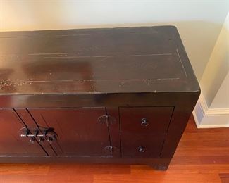Chinese cabinet - ebony finish - 2 available  $950.00                                        30"h x 54"long x 18"d