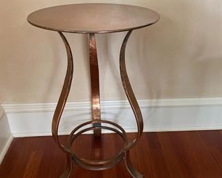 Copper side table                                             