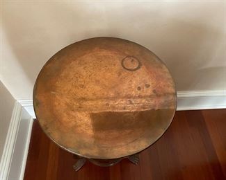Copper side table                                              