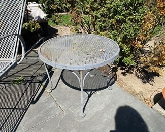 wrought iron side table
