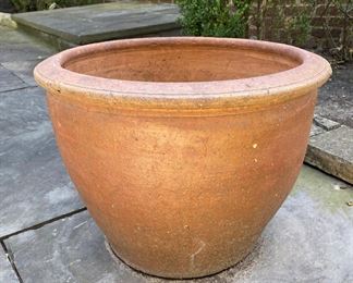Pottery planter 15"h x 22.5"d       $60.00