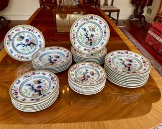 Vesper "Indian Tree" china -  available by the piece             17pc.  10.5" plates   50.00 ea.                                                                        7pc.        9.5" plates   35.00 ea.                                                                                         11pc.     8.5" plates   25.00 ea.                                                                                     8pc.     10.25" bowls 30.00 ea.                      