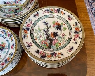 Vesper "Indian Tree" china -  available by the piece             17pc.  10.5" plates   50.00 ea.                                                                        7pc.        9.5" plates   35.00 ea.                                                                                         11pc.     8.5" plates   25.00 ea.                                                                                     8pc.     10.25" bowls 30.00 ea.  