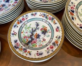 Vesper "Indian Tree" china -  available by the piece             17pc.  10.5" plates   50.00 ea.                                                                        7pc.        9.5" plates   35.00 ea.                                                                                         11pc.     8.5" plates   25.00 ea.                                                                                     8pc.     10.25" bowls 30.00 ea.                  