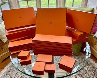 Hermes boxes for days...