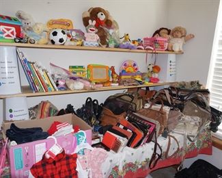 purses, toys