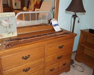 dresser with mirror