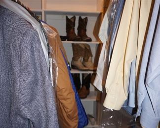 men's clothing and boots