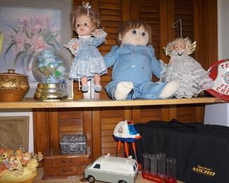 dolls, Texaco Fire Chief hat