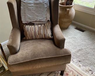 Walter E Smithe Chocolate Brown Arm Chair