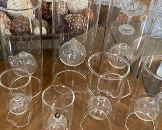 Wolfard Blown Glass Company, Blown Glass Oil Lamps with Wicks