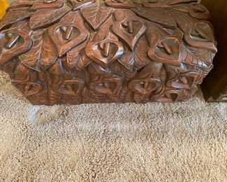 Carved Trunk as found