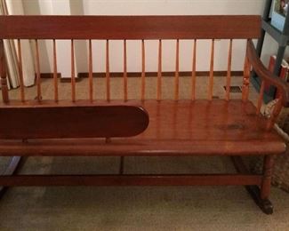 Nanny rocking bench (for rocking a baby to sleep)
