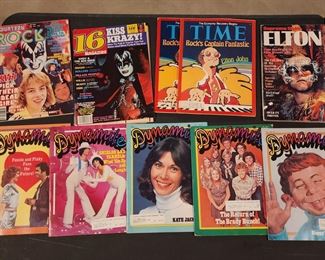 Vintage magazines and television ephemera