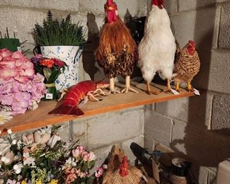 Chickens and a lobster!