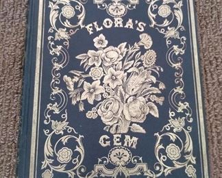 Flora's Gem, hand colored prints, 1840's