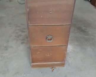 old 3 drawer chest - needs TLC!