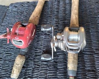 Daiwa Strike force baitcasting reel & Pinnacle limited edition baitcasting reel (with Brass Pro rods)