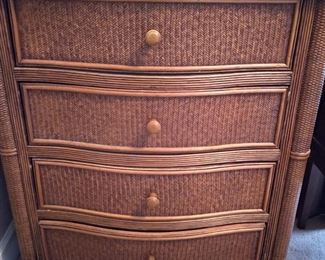Wicker look chest