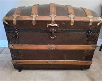 Large antique trunk