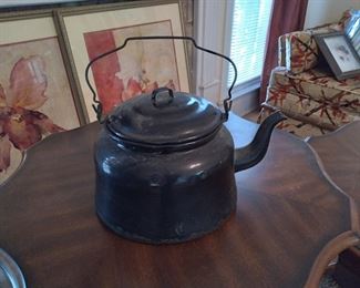 Large antique metal pot