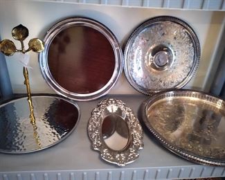 Silver plated platters
