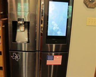 Samsung Smart Refrigerator, approximately 3 years old