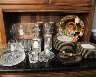 Ralph Lauren set of dishes and stems