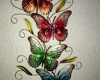 Metal butterfly wall decor