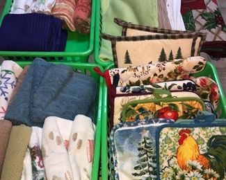 Very nice kitchen linens.  Towels, pot holders