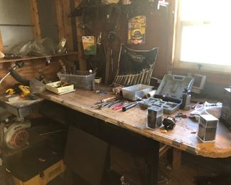 Hand tools, nuts, bolts, gadgets.