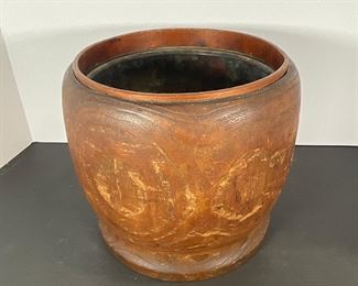 Impressive Japanese Kiriwood Hibachi (early 20th Century)