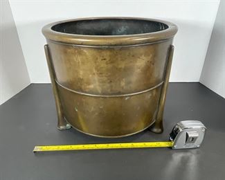 Japanese Early 20th Century  Bronze Cache Pot