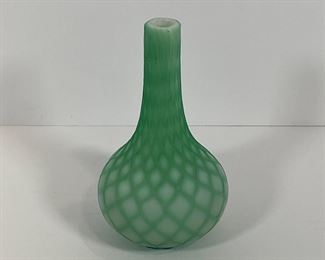 Victorian Satin Glass Bud Vase