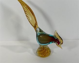 Murano Barbini Art Glass Bird