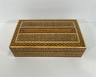 Mosaic Mother of Pearl Inlay Tissue Box