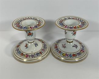 Dresden Porcelain Candle Holders