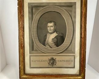 Pierre Audouin (1815-1820)  Etching of Napoleon