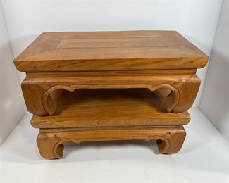 Pr of Thai Teak Wood Stools