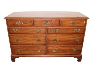 
Lot 516
Henkel Harris solid cherry 9 drawer low chest, has some finish loss
