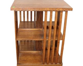 
Lot 519
Stickley mission oak revolving bookcase approx. 22" w x 22" d x 30" h
